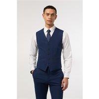 Antique Rogue Slim Fit Montrose Bright Blue Waistcoat