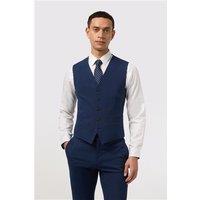 Antique Rogue Slim Fit Montrose Bright Blue Waistcoat