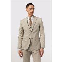 Antique Rogue Slim Fit Putty Check Men's Suit Jacket