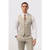Antique Rogue Putty Check Slim Fit Waistcoat