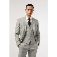 Antique Rogue Slim Fit Grey Monochrome Check Men's Suit Jacket