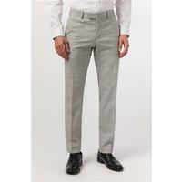Antique Rogue Slim Fit Grey Monochrome Check Men's Trousers