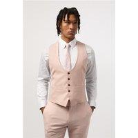 Antique Rogue Slim Fit Blake Peach Waistcoat