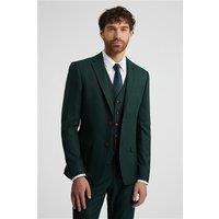 Antique Rogue Slim Fit Deep Green Texture Men's Suit Jacket