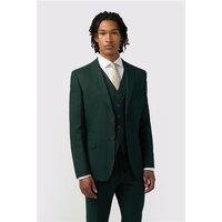 Antique Rogue Slim Fit Deep Green Texture Men's Suit Jacket