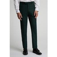 Antique Rogue Slim Fit Deep Green Texture Men's Trousers