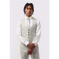 Antique Rogue Slim Fit Blake Pale Grey Waistcoat