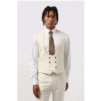 Antique Rogue Slim Fit Blake Ivory Waistcoat