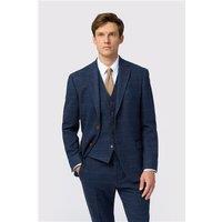 Antique Rogue Tailored Fit Ezra Blue Check Men's Suit Jacket