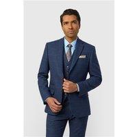 Antique Rogue Tailored Fit Ezra Blue Check Men's Suit Jacket