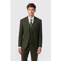 Antique Rogue Slim Fit Harley Khaki Green Flannel Men's Suit Jacket