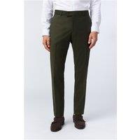 Antique Rogue Slim Fit Harley Khaki Green Flannel Men's Trousers