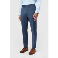 Antique Rogue Slim Fit Harley Airforce Flannel Men's Trousers, Blue