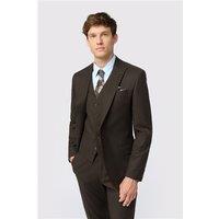 Antique Rogue Slim Fit Harley Chocolate Flannel Men's Suit Jacket