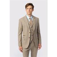 Antique Rogue Slim Fit Camel Herringbone Tweed Men's Suit Jacket