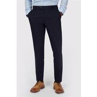 Antique Rogue Slim Fit Curtis Navy Blue Twill Men's Trousers