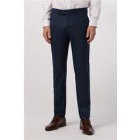 Antique Rogue Slim Fit Navy Blue Texture Stretch Men's Trousers