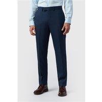 Antique Rogue Regular Fit Navy Blue Texture Stretch Men's Trousers