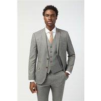 Antique Rogue Grey Texture Stretch Men's Suit Jacket