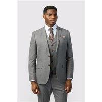 Antique Rogue Slim Fit Grey Texture Stretch Men's Suit Jacket