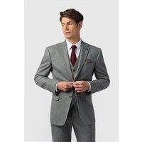 Antique Rogue Regular Fit Grey Texture Stretch Men's Suit Jacket