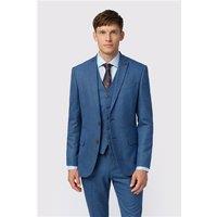 Antique Rogue Slim fit Blue Texture Stretch Men's Suit Jacket