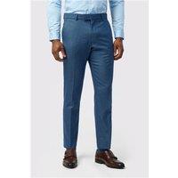 Antique Rogue Slim Fit Blue Texture Stretch Men's Trousers