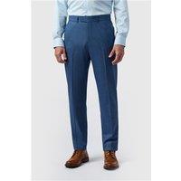 Antique Rogue Regular Fit Blue Texture Stretch Men's Trousers