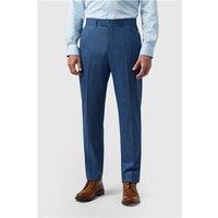 Antique Rogue Regular Fit Blue Texture Stretch Men's Trousers