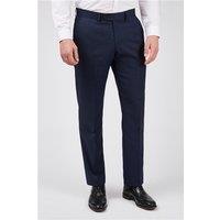 Scott by The Label Tailored Fit Ink Blue Sharkskin Men's Trousers
