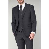 Scott by The Label Charcoal Grey Premier Fit Men's Tailored Fit Suit Trousers