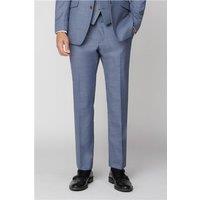 Scott by The Label Tailored Fit Light Blue Sharkskin Men's Trousers