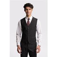 Ted Baker Slim Fit Black Panama Waistcoat