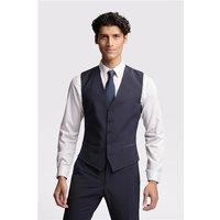 Ted Baker Slim Fit Navy Blue Panama Waistcoat