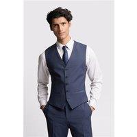 Ted Baker Slim Fit Blue Panama Waistcoat
