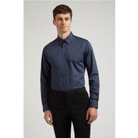 Ted Baker Navy Blue Mens Shirt, Long Sleeve, Slim fit