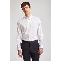 Ted Baker White Mens Regular Fit Shirt, Long Sleeve