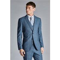 Ted Baker Slim Fit Alder Blue Check Men's Suit Jacket