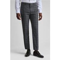 Ted Baker Slim Fit Zion Charcoal Grey Check Men's Trousers by Suit Direct