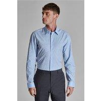 Blue Ted Baker Mens Slim Fit Shirt, Long Sleeve by Suit Direct