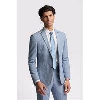 Ted Baker Slim Fit Hydra Blue Linen Men's Suit Jacket