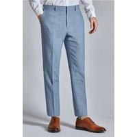 Ted Baker Slim Fit Hydra Airforce Linen Blend Men's Trousers. Blue by Suit Direct