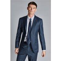 Ted Baker Regular Fit Crux Deep Blue Check Men's Suit Jacket by Suit Direct