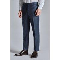 Ted Baker Regular Fit Crux Deep Blue Check Men's Suit Trousers by Suit Direct