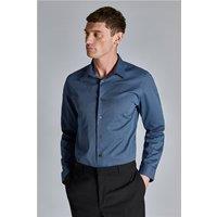 Ted Baker Navy Blue Mens Shirt, Long Sleeve, Slim fit