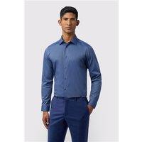 Ted Baker Navy Blue Mens Shirt, Long Sleeve, Slim fit
