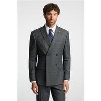 Ted Baker Slim Fit Charcoal Grey Blue Prince of Wales Check Men's Suit Jacket