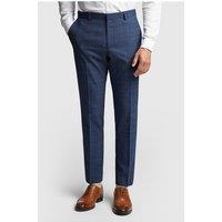 Ted Baker Slim Fit Blue and Mauve Check Men's Suit Trousers