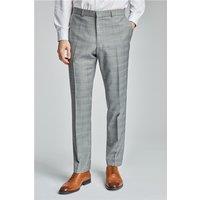 Ted Baker Slim Fit Grey Prince Of Wales Check Men's Trousers by Suit Direct