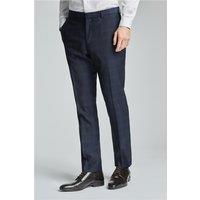 Ted Baker Slim Fit Texture Navy Blue Rust Men's Trousers by Suit Direct